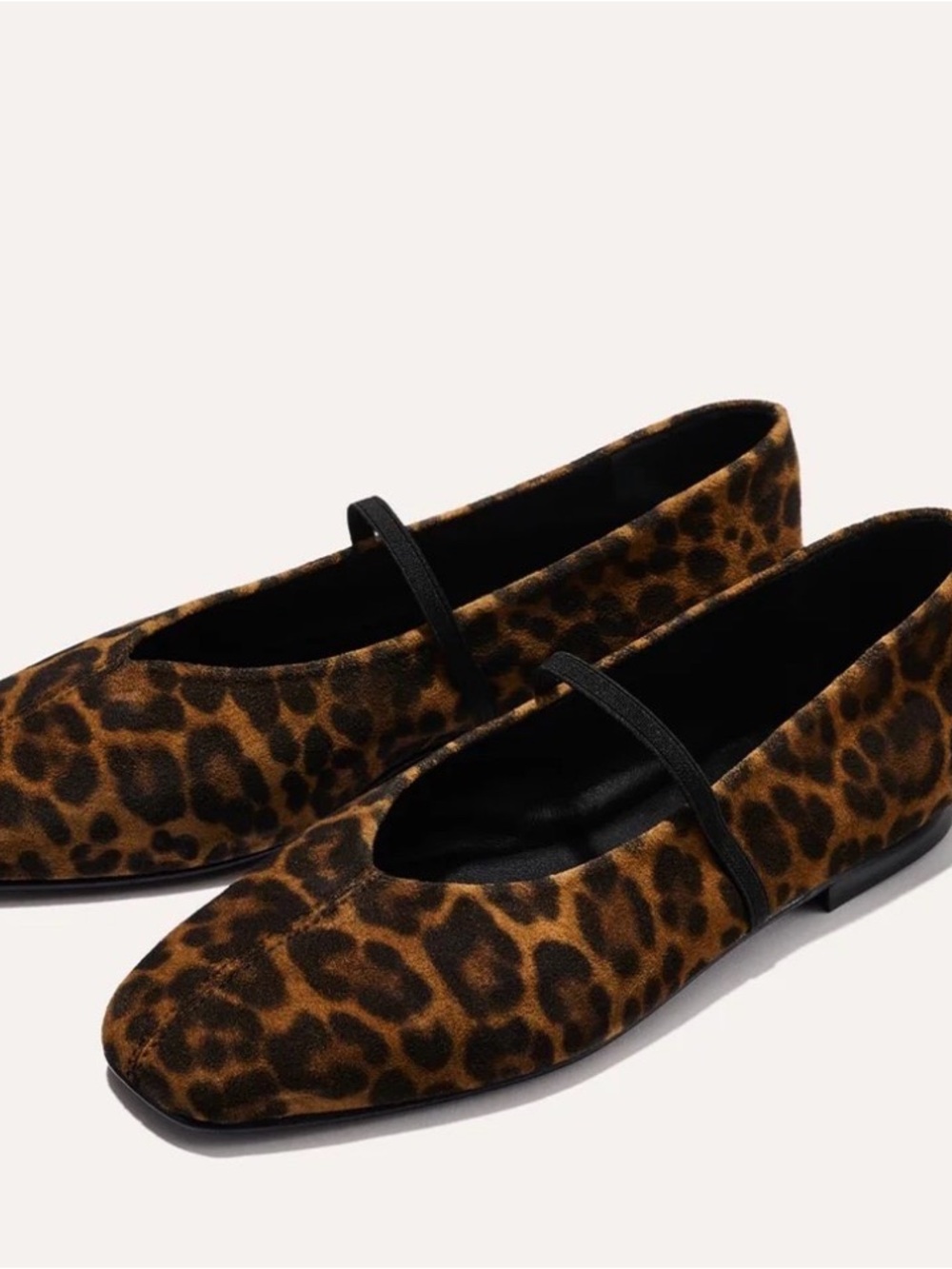 Margaux NY Phoebe Leopard Print Mary Jane Flats - Sz 9.5 - worn twice